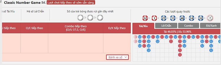 lịch sử kết quả Number Game