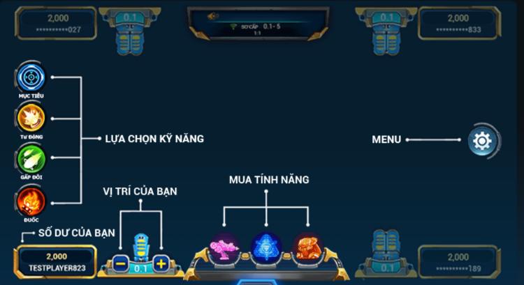 bảng mô tả tính năng