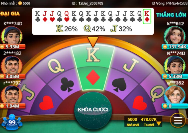 bàn quay Poker Roulette