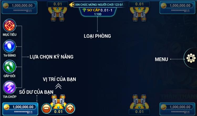 bảng tính năng game