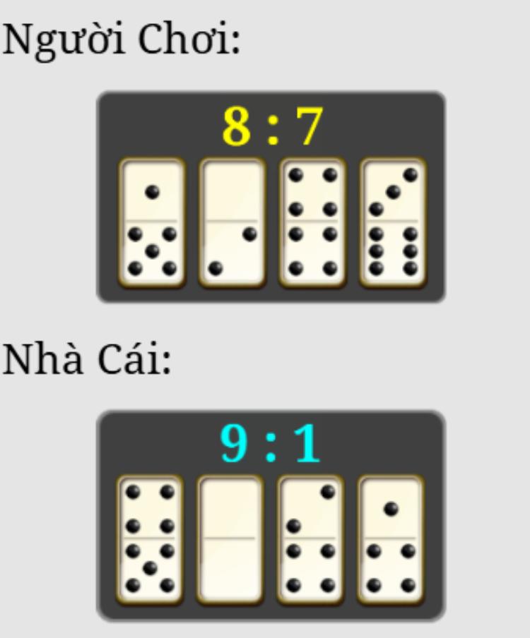 ví dụ so bài Domino