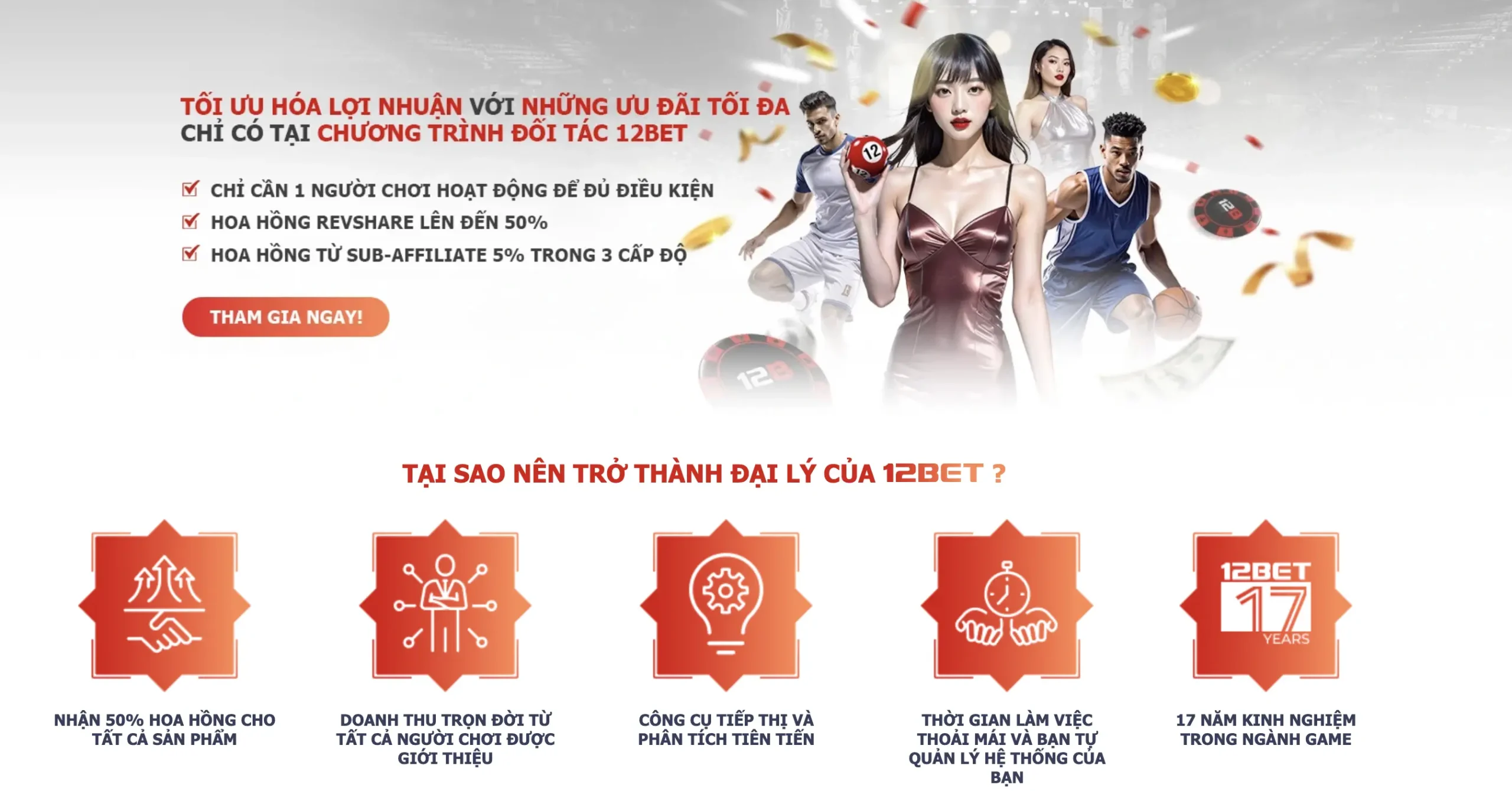 Đăng ký làm đại lý 12BET nhận hoa hồng hấp dẫn